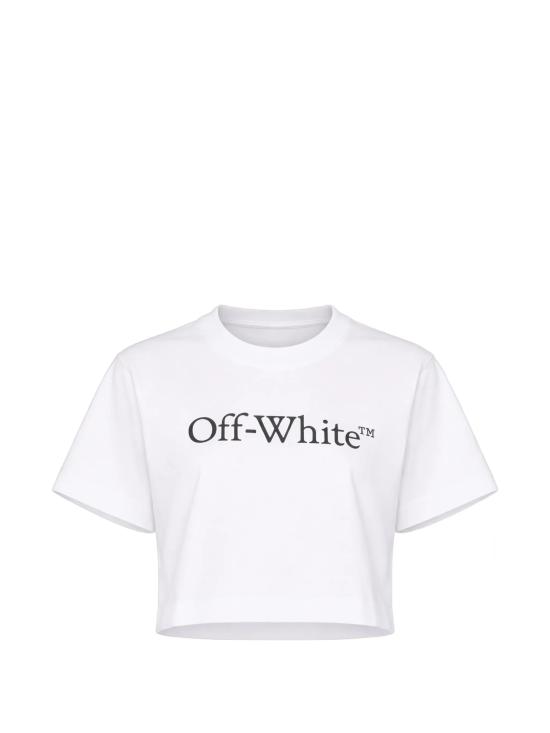 26FW 오프화이트 반팔 티셔츠 2FA00676T W102 WHITE BLACK