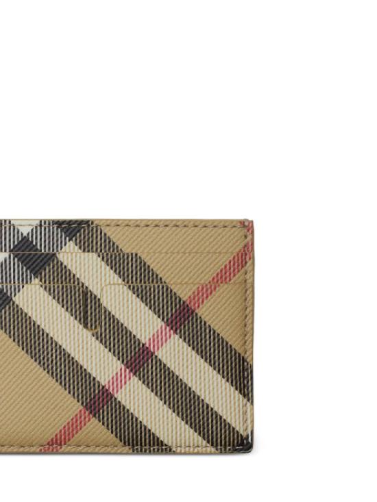 26FW 버버리 체크 카드 케이스 8091914 X Sand - BURBERRY