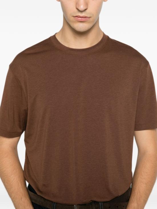 26FW 톰포드 반팔 티셔츠 JCS004JMT012 ECJ Brown - TOMFORD