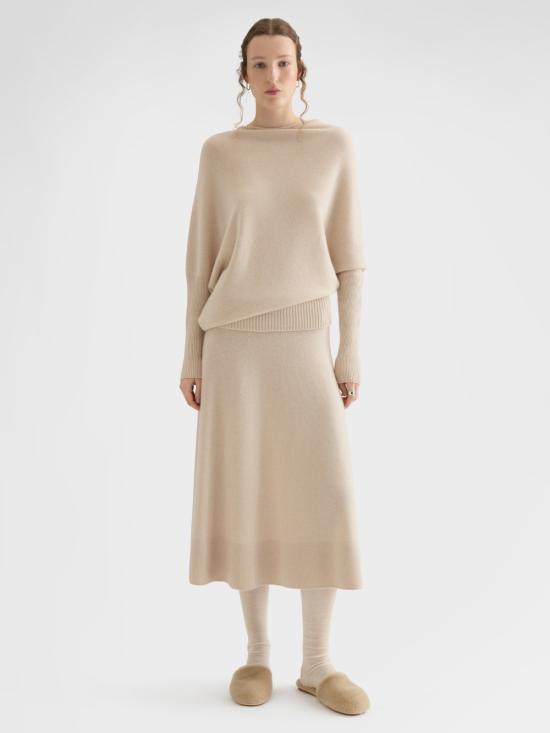 26FW 아뇨나 스웨터 K5100584K080Q N14 BEIGE - AGNONA