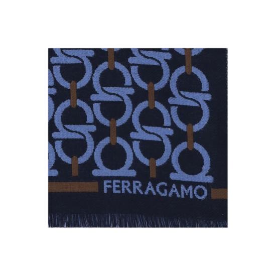 26FW 살바토레 페라가모 머플러/스카프 520189001 Blue - SALVATORE FERRAGAMO