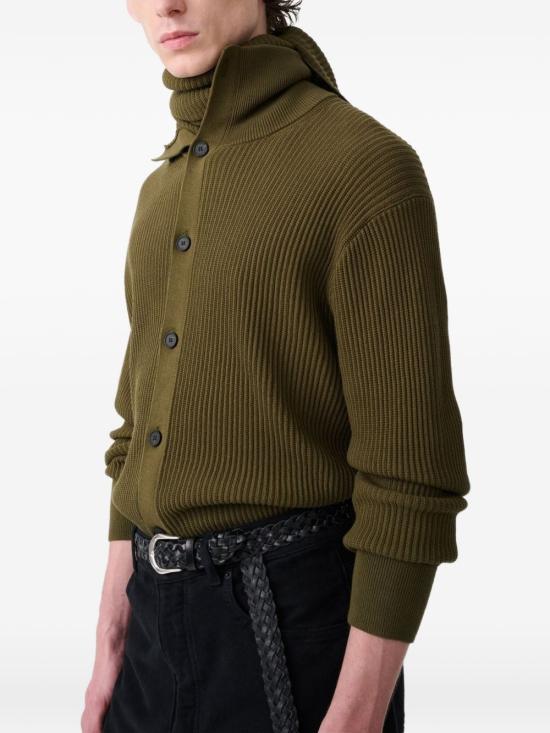 26FW 스튜디오 니콜슨 가디건 ORANSNM1589ROW OLIVE GREEN - STUDIO NICHOLSON