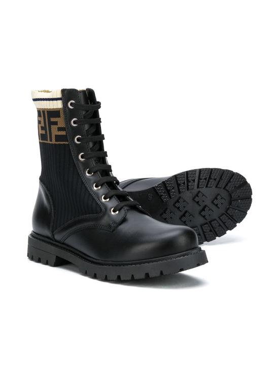 26FW [키즈] 펜디 미들 부츠 JMR329 A8CUF17SD NERO TAB - FENDI