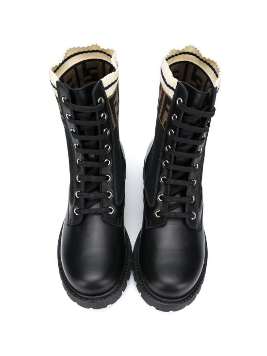 26FW [키즈] 펜디 미들 부츠 JMR329 A8CUF17SD NERO TAB - FENDI