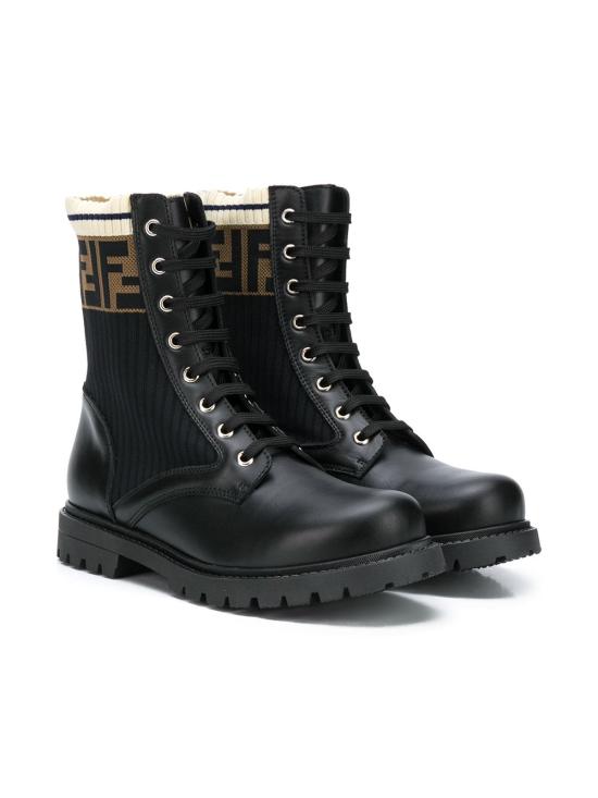 26FW [키즈] 펜디 미들 부츠 JMR329 A8CUF17SD NERO TAB