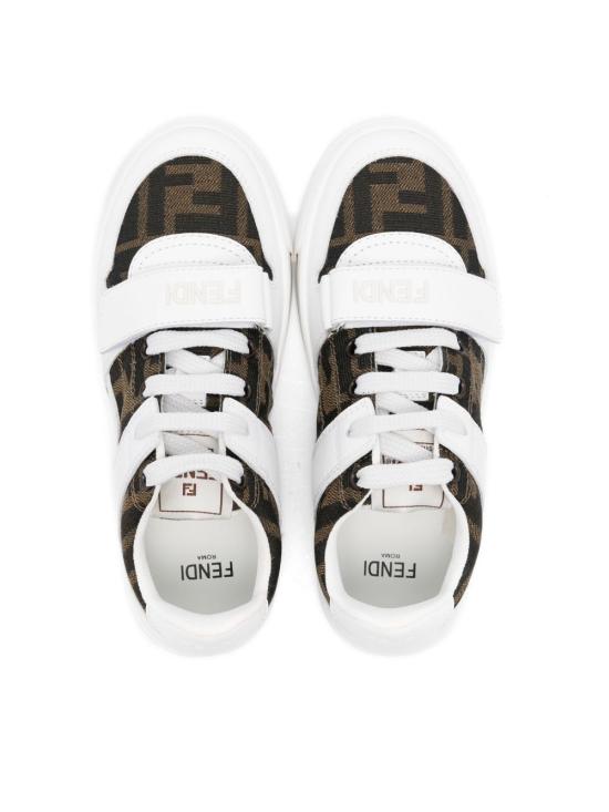26FW [키즈] 펜디 스니커즈 JMR476 AHGYF0C1A BIANCO TABACCO NERO - FENDI
