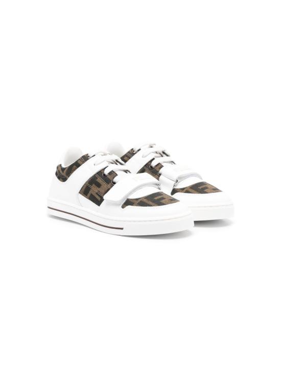 26FW [키즈] 펜디 스니커즈 JMR476 AHGYF0C1A BIANCO TABACCO NERO