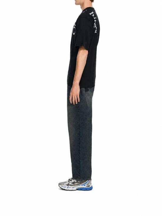 26FW 오프화이트 반팔 티셔츠 44MAA120F26J010 001 Black - OFF WHITE