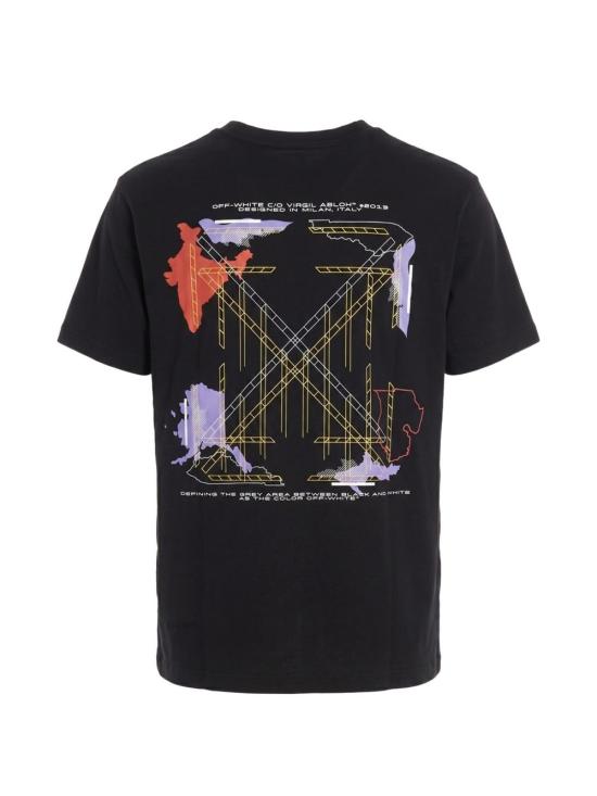 26FW 오프화이트 반팔 티셔츠 44MAA120F26J008 001 Black - OFF WHITE