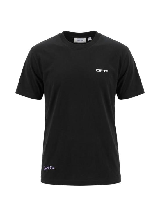 26FW 오프화이트 반팔 티셔츠 44MAA120F26J008 001 Black
