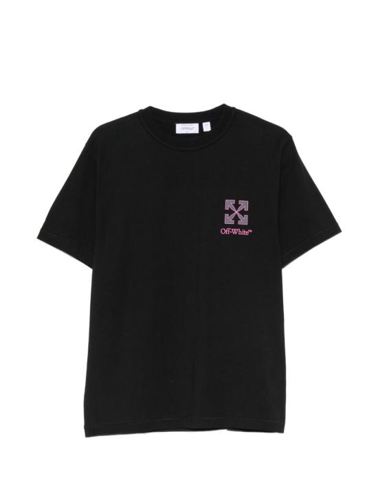 26FW 오프화이트 반팔 티셔츠 44MAA16MF26J00A 001 Black