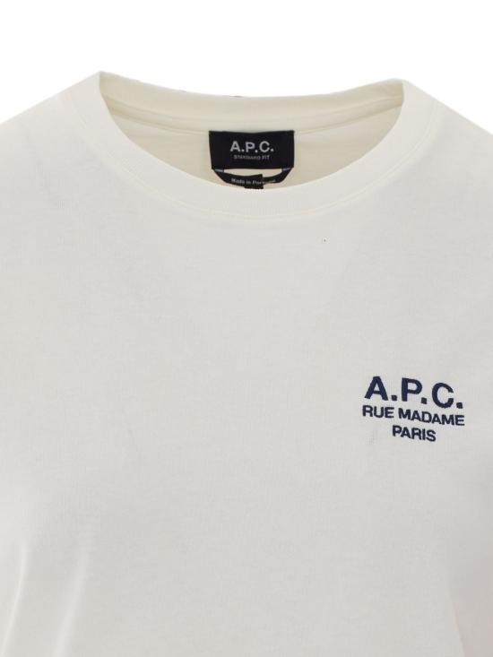 26FW 아페쎄 반팔 티셔츠 COHBUF26610 TAE WHITE DARK NAVY - A.P.C.