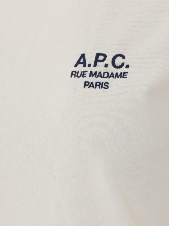 26FW 아페쎄 반팔 티셔츠 COHBUF26610 TAE WHITE DARK NAVY - A.P.C.