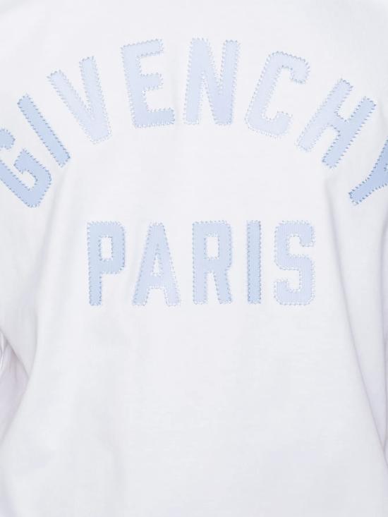 26FW 지방시 맥시 로고 코튼 티셔츠 BM71NK 3YRS128 WHITE LIGHT BLUE - GIVENCHY