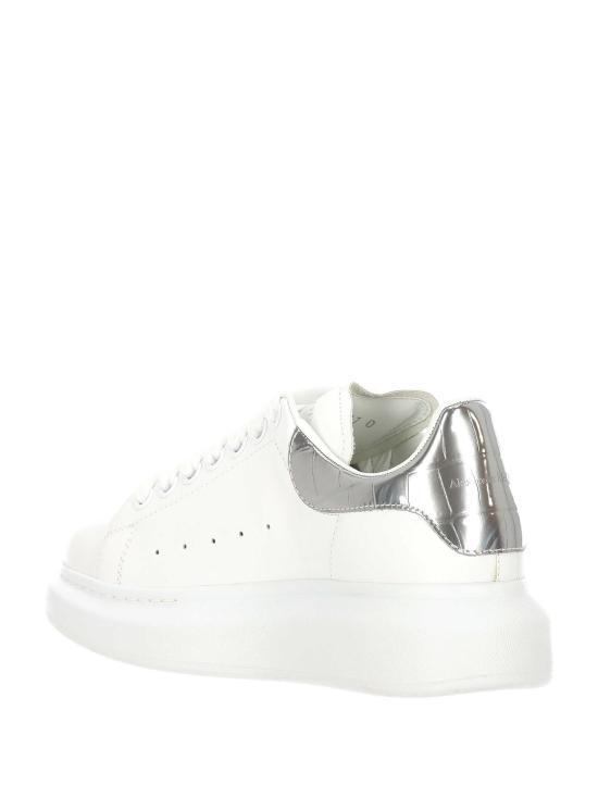 26FW 알렉산더 맥퀸 오버사이즈드 스니커즈 553770 WIAH09081 WHITE SILVER - ALEXANDER MCQUEEN