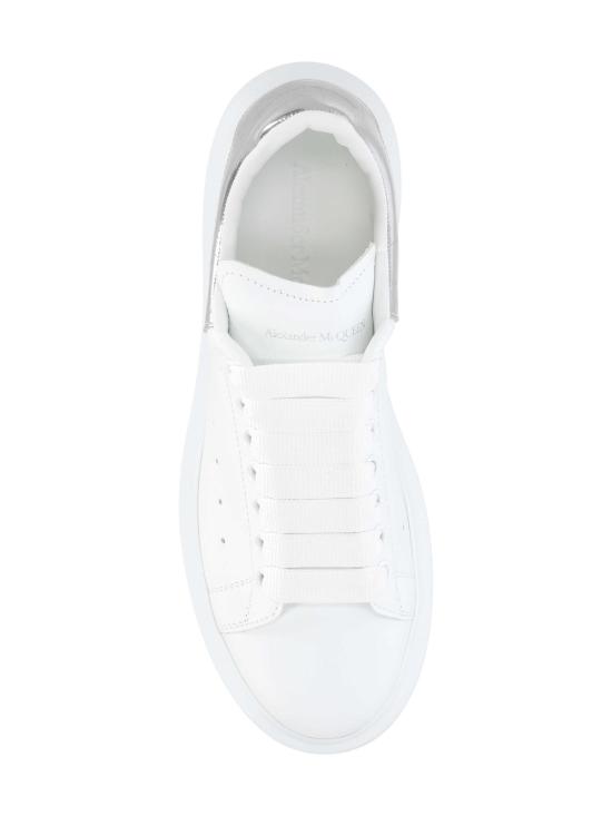26FW 알렉산더 맥퀸 오버사이즈드 스니커즈 553770 WIAH09081 WHITE SILVER - ALEXANDER MCQUEEN
