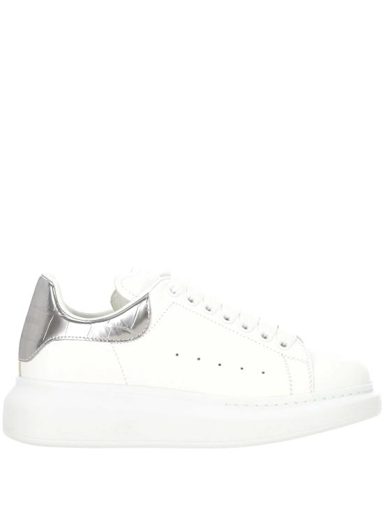 26FW 알렉산더 맥퀸 오버사이즈드 스니커즈 553770 WIAH09081 WHITE SILVER