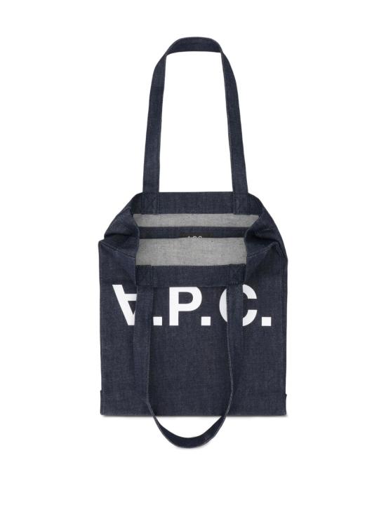 26FW 아페쎄 로르 로고 프린트 데님 토트백 COHIZM61445 IAI INDIGO - A.P.C.