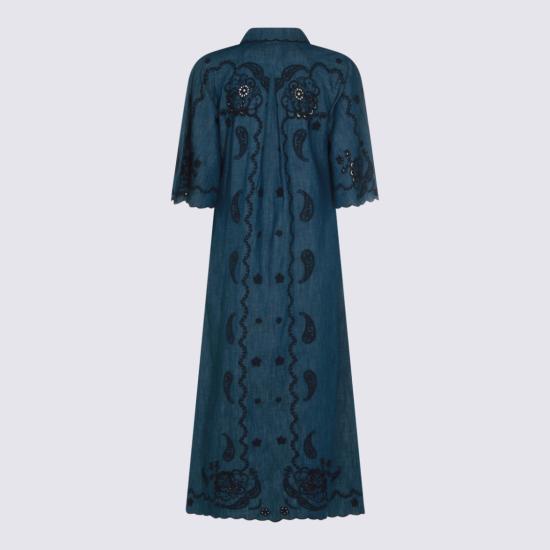 26FW 짐머만 원피스 8358DSS261RWBLU Blue - ZIMMERMANN