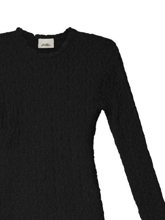 26FW 이자벨마랑 긴팔 티셔츠 HT0926FA D3J17I01BK BLACK - ISABEL MARANT