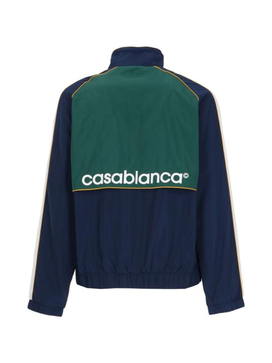 26FW 카사블랑카 긴팔 티셔츠 MPF26JK51201 NAVY GREEN WHITE YELLOW - CASABLANCA