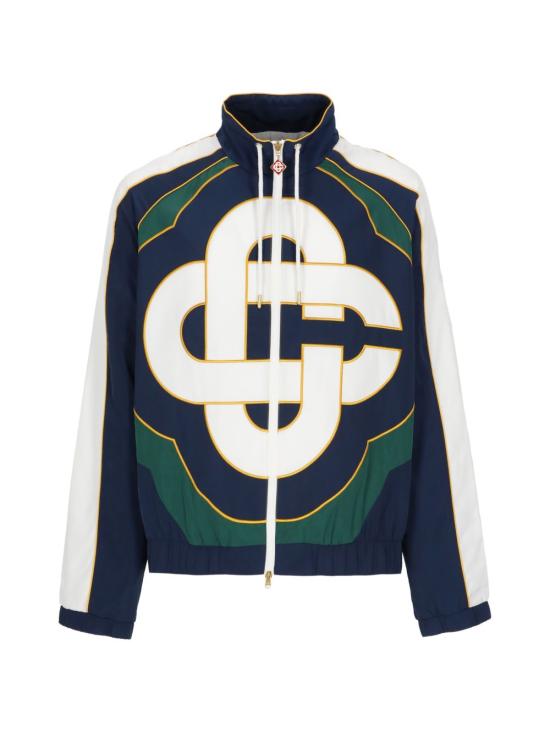 26FW 카사블랑카 긴팔 티셔츠 MPF26JK51201 NAVY GREEN WHITE YELLOW