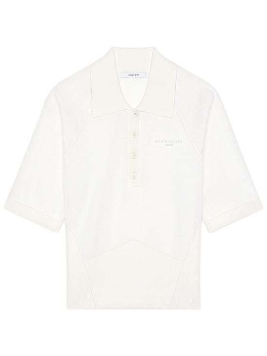 26FW 지방시 폴로 티셔츠 BW61L64ZUU 105 BIANCO