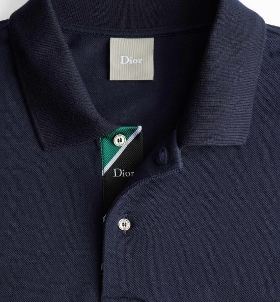 26FW 디올 폴로 티셔츠 693J801A3112 Blue - DIOR