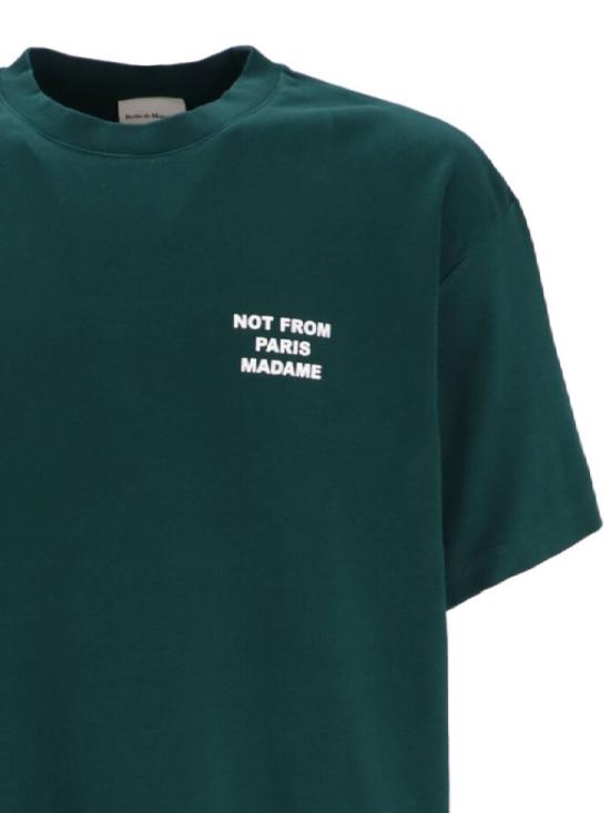 26FW 드롤드무슈 반팔 티셔츠 PERMTS203CO002 DGN Dark Green - DROLE DE MONSIEUR
