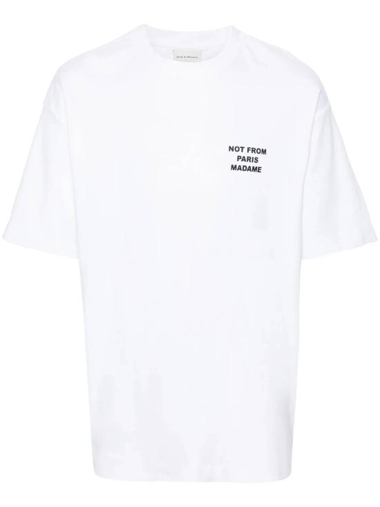 26FW 드롤드무슈 반팔 티셔츠 PERMTS203CO002 OPW Optical White