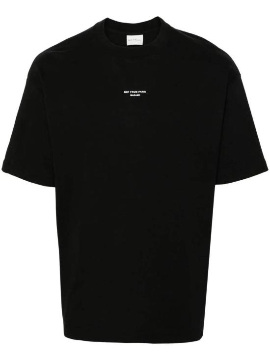 26FW 드롤드무슈 반팔 티셔츠 PERMTS202CO002 BL Black