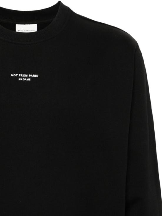 26FW 드롤드무슈 긴팔 티셔츠 PERMSW148CO127 BL Black - DROLE DE MONSIEUR