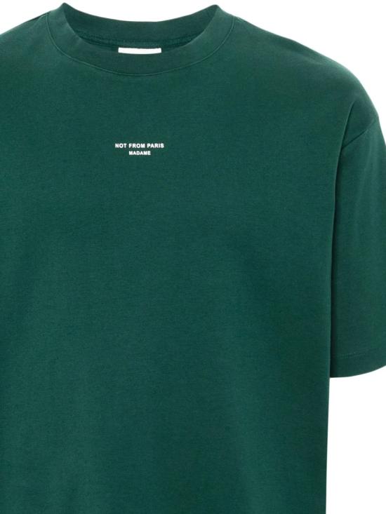26FW 드롤드무슈 반팔 티셔츠 PERMTS202CO002 DGN Dark Green - DROLE DE MONSIEUR