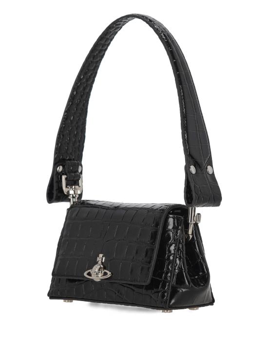 26FW 비비안웨스트우드 헤이즐 스몰 핸드백 4603000WW L0098N401 Black - VIVIENNE WESTWOOD