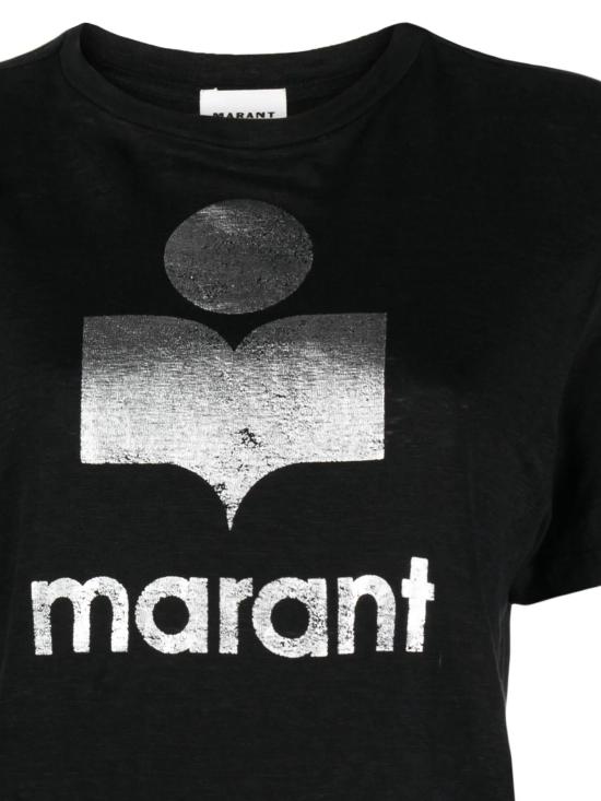 26FW 이자벨마랑에뚜왈 즈웰 로고 티셔츠 즈웰 로고 티셔츠 TS0001FB A1N10E01BK - ISABEL MARANT ETOILE