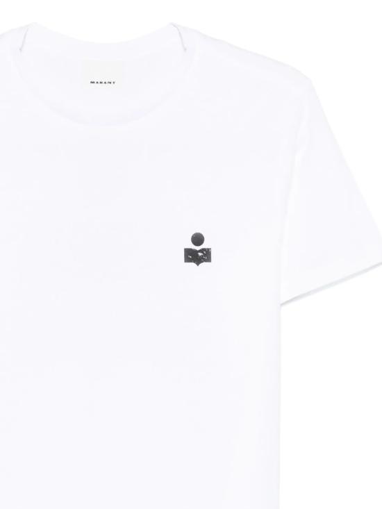 26FW 이자벨마랑 반팔 티셔츠 TS0047HA B1N19HWHBK White black - ISABEL MARANT