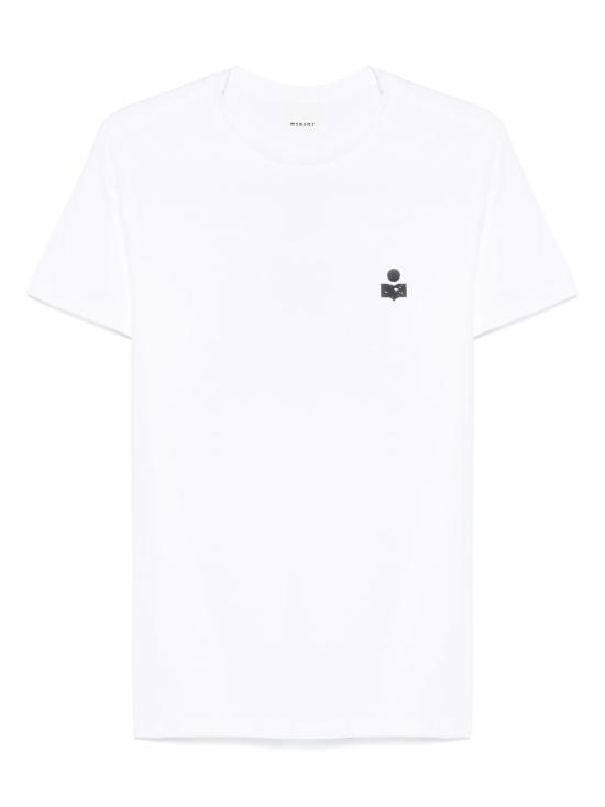 26FW 이자벨마랑 반팔 티셔츠 TS0047HA B1N19HWHBK White black
