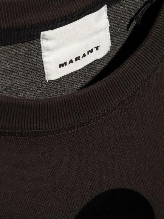 26FW 이자벨마랑 미코이 로고 스웨트 셔츠 SW0029HA B1M18H02FK Faded Black - ISABEL MARANT