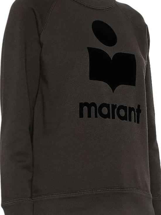 26FW 이자벨마랑에뚜왈 밀리니 코튼 스웨트긴팔 티셔츠 SW0160FA A1M07E02FK FADED BLACK - ISABEL MARANT ETOILE