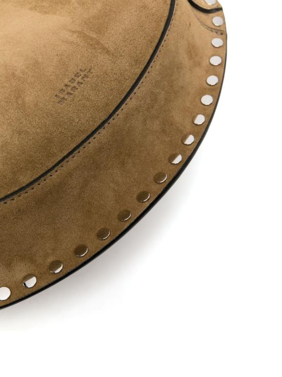 26FW 이자벨마랑 오스칸 문 스웨이드 카프스킨 레더 숄더백 PP0003FA A3C32M50TA TAUPE - ISABEL MARANT