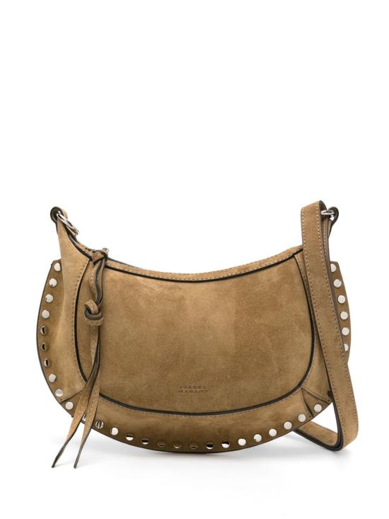 26FW 이자벨마랑 오스칸 문 스웨이드 카프스킨 레더 숄더백 PP0003FA A3C32M50TA TAUPE