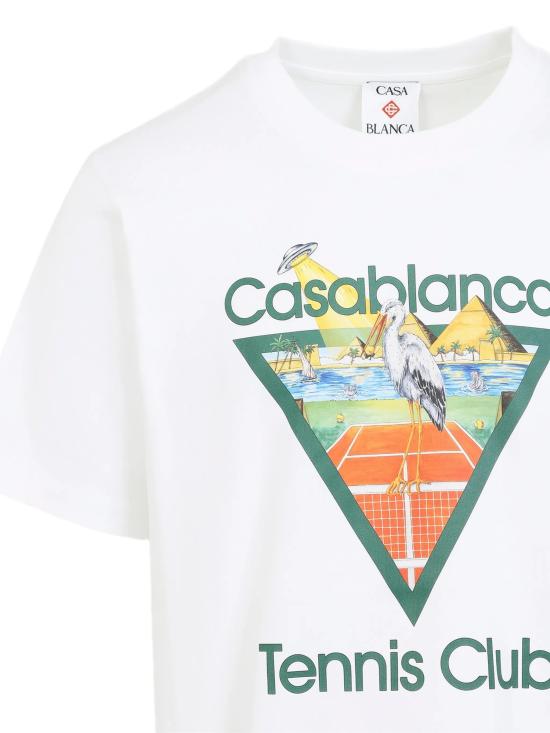 26FW 카사블랑카 반팔 티셔츠 MPF26JTS00103 TENNIS CLUB TRIANGLE - CASABLANCA