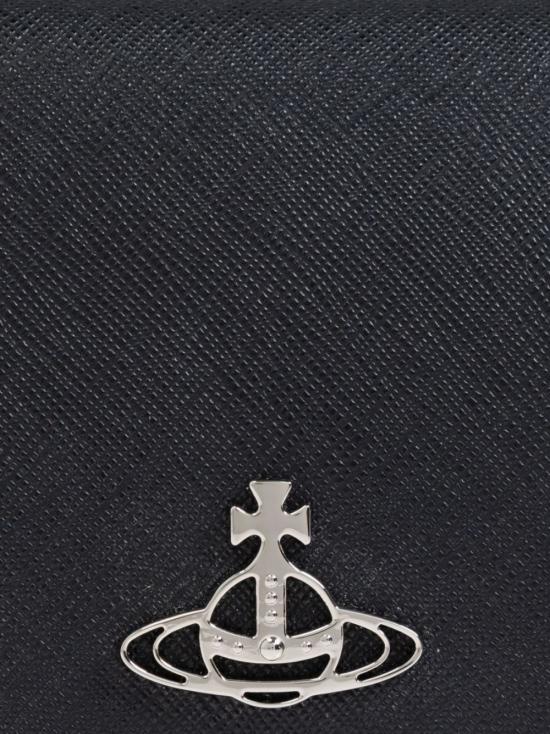 26FW 비비안웨스트우드 사피아노 숏 월렛 51150031W L001NN401 BLACK - VIVIENNE WESTWOOD