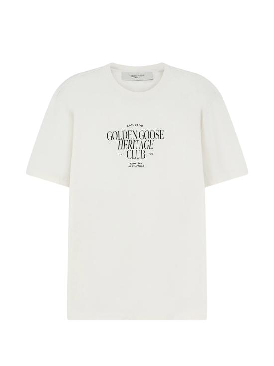26FW 골든구스 반팔 티셔츠 GMP01220 P00261911560 HERITAGE WHITE