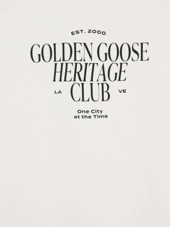 26FW 골든구스 반팔 티셔츠 GMP01220 P00261911560 HERITAGE WHITE - GOLDEN GOOSE