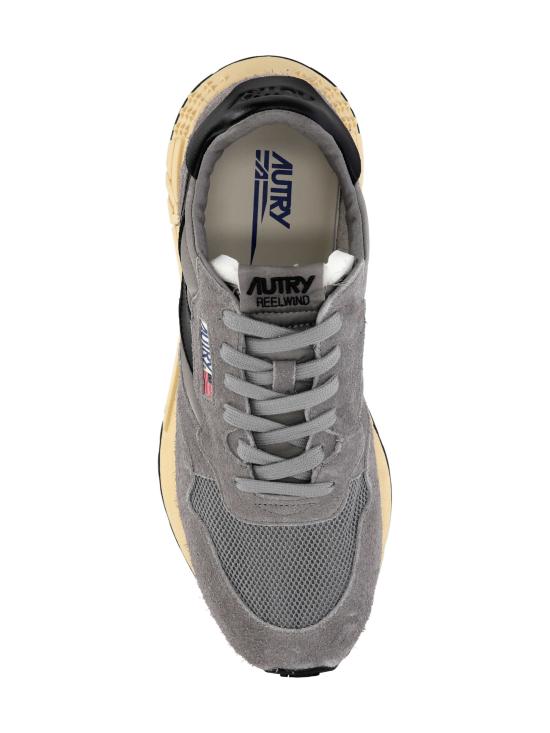 26FW 오트리 릴윈드 로우 나일론 스웨이드 스니커즈 WWLM UT53PLUMBEO BLK - AUTRY