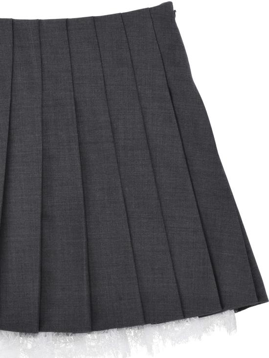 26FW 셀프 포트레이트 미디 스커트 PF26 006SKGR GREY - SELF PORTRAIT