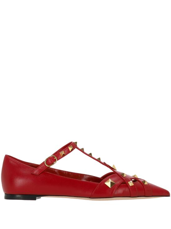 26FW 발렌티노 가라바니 플랫 슈즈 9W2S0PQ9 JYWBGN BRIGHT RED