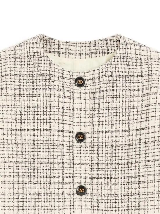 26FW 발렌티노 PAP 수트 자켓 9B3CE645 A9P3G3 VANIGLIA NERO AVORIO - VALENTINO PAP