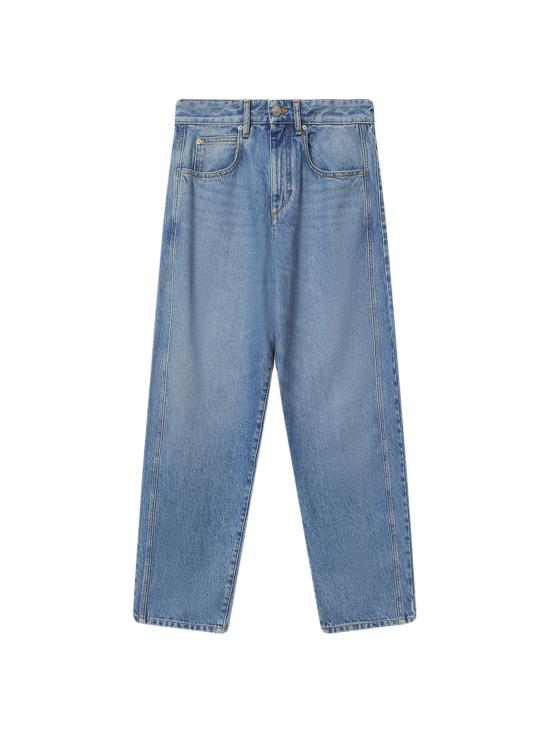 26FW 이자벨마랑 오리안 페이디드 데님 배럴 진 PA0584FA D1H04I30LU Light Blue